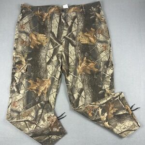 Liberty Cargo Pants Mens 3XL Camo Hunting‎ Adjustable Waist Drawcord Cuffs Field